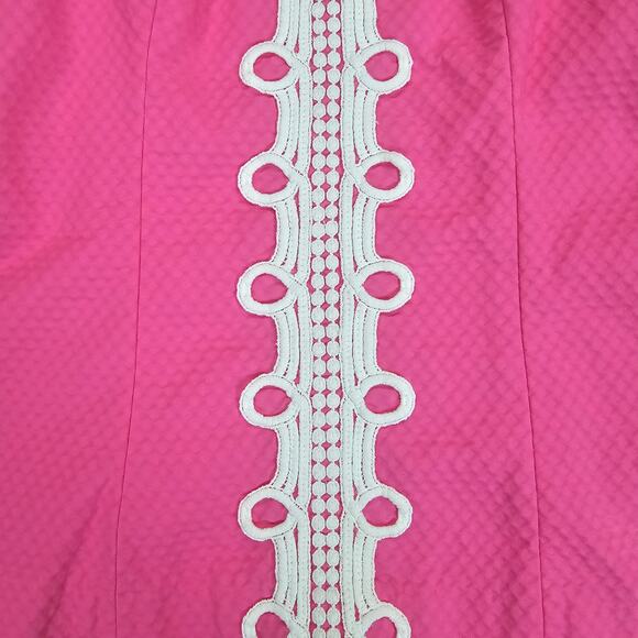 Lilly Pulitzer Shirt Womens Size 4 Pink Annabelle Halter Top Retro 60s Preppy - Picture 5 of 14
